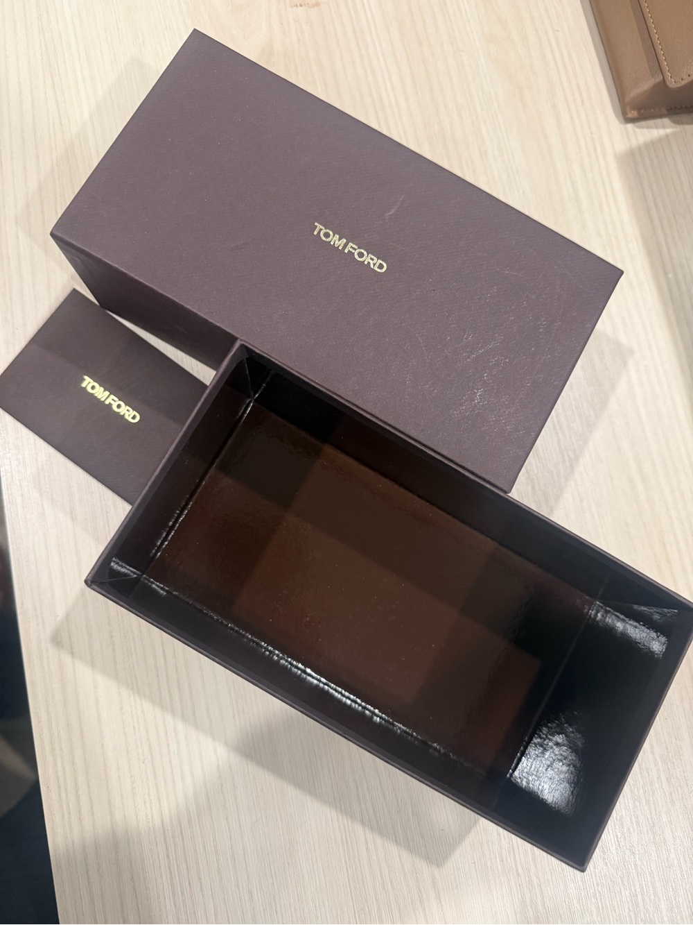 Tom Ford Dark Brown Leather Accessory Box